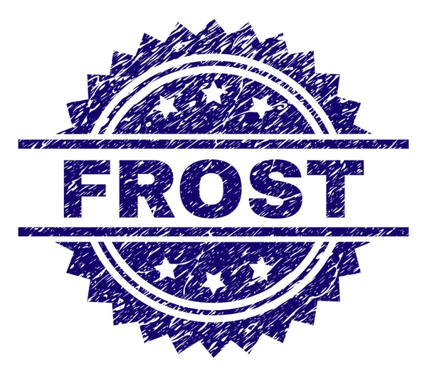 Grunge Textured FROST Stamp Seal — Stock Vector