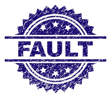 Dokulu hatası damga mühür çizik