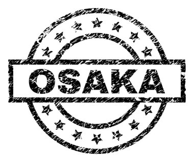 Grunge Osaka damga mühür dokulu