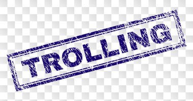 Grunge Trolling dikdörtgen damgası