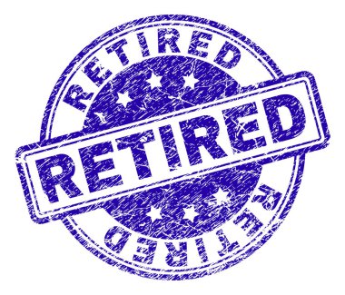 Grunge emekli damga mühür dokulu