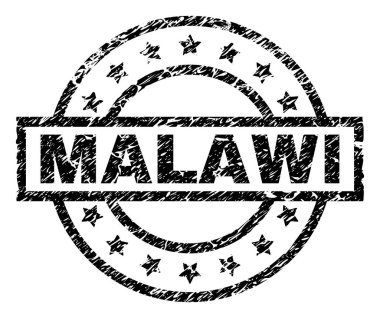 Dokulu Malavi damga mühür çizik