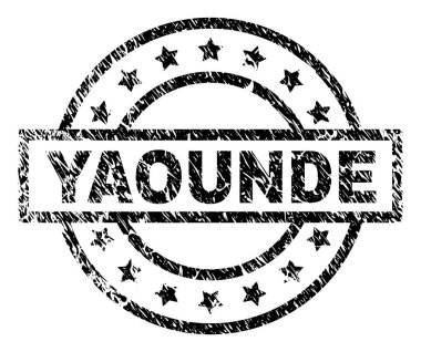 Grunge Yaounde damga mühür dokulu