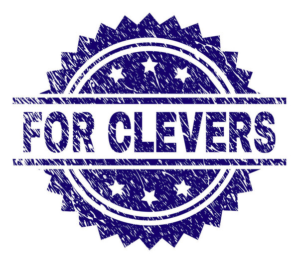 Грубо напечатанная печать FOR CLEVERS
