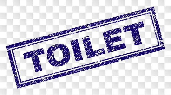 Selo de retângulo de TOILET riscado —  Vetores de Stock