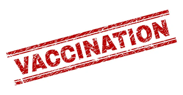 Zerkratztes Siegel mit Impfstempel — Stockvektor