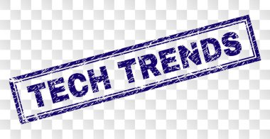 Çizik teknoloji eğilimleri dikdörtgen damgası