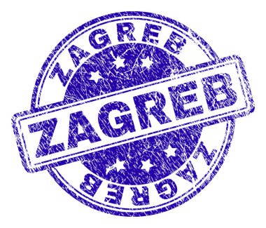Grunge Zagreb damga mühür dokulu