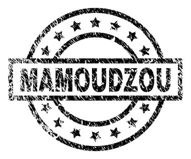 Dokulu Mamoudzou damga mühür çizik