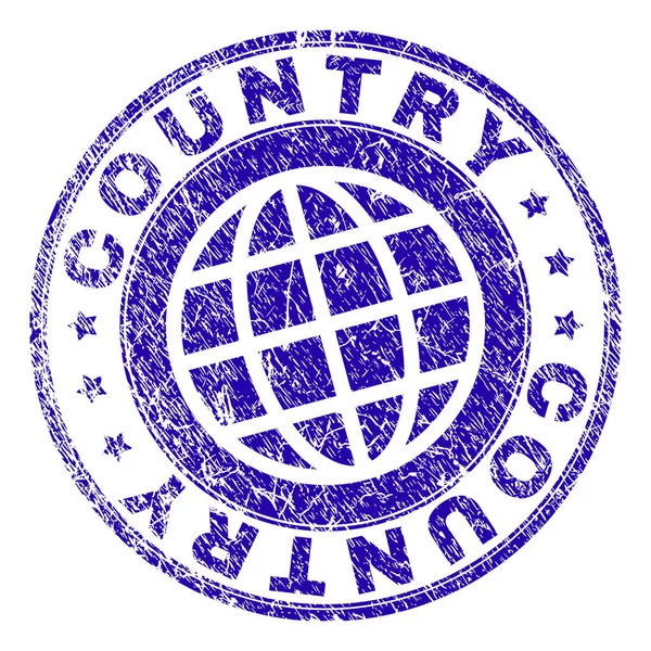 Grunge Paese strutturato Sigillo francobollo — Vettoriale Stock