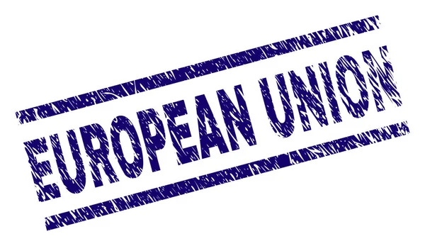Sello de sello de la UNIÓN EUROPEA con textura grunge — Vector de stock