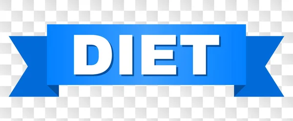 Синяя лента с названием DIET — стоковый вектор