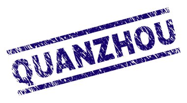 Grunge Quanzhou damga mühür dokulu