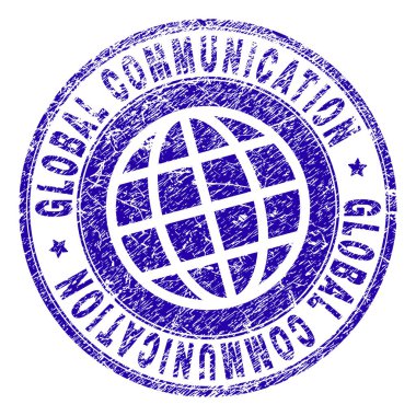 Dokulu küresel iletişim damga mühür çizik