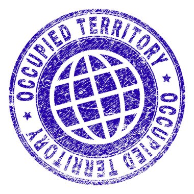 Grunge Textured OCCUPIED TERRITORY Stamp Seal clipart