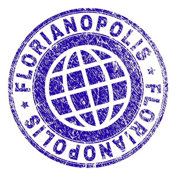 Grunge Textured FLORIANOPOLIS Stamp Seal — Stock Vector