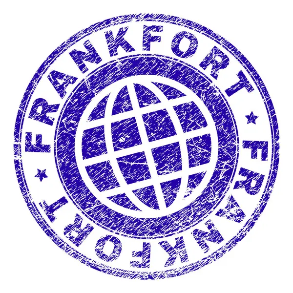 Grunge texturerat Frankfort stämpelplatta — Stock vektor