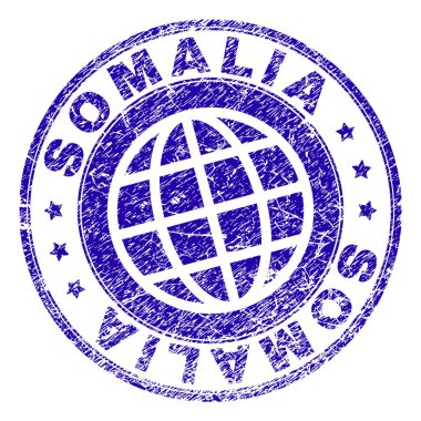 Grunge Somali damga mühür dokulu