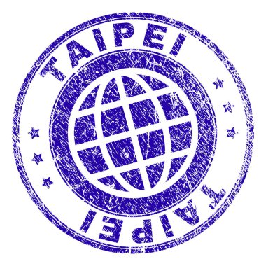 Grunge Taipei damga mühür dokulu