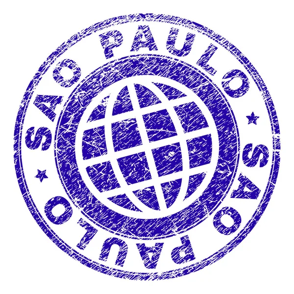 Grunge Textured SAO PAULO Stamp Seal — Stock Vector