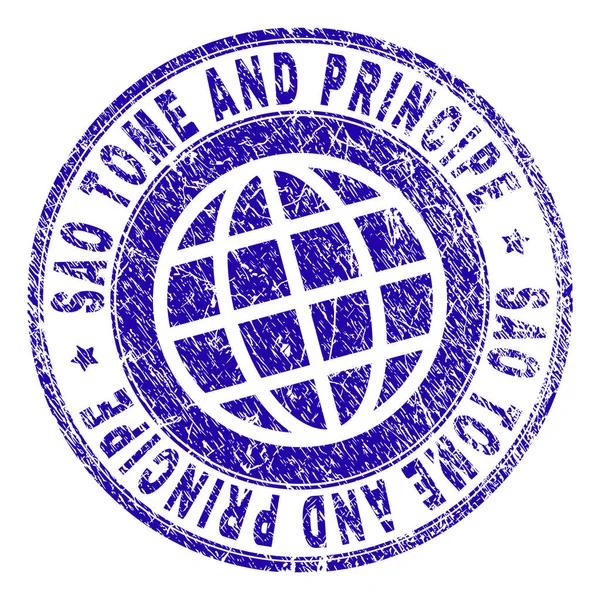 Grunge Textured SAO TOME AND PRINCIPE Stamp Seal — Stock Vector