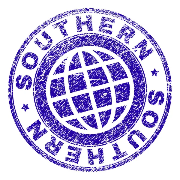 Sigillo francobollo meridionale strutturato graffiato — Vettoriale Stock