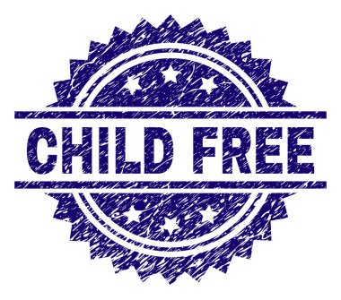 Grunge çocuk ücretsiz damga mühür dokulu