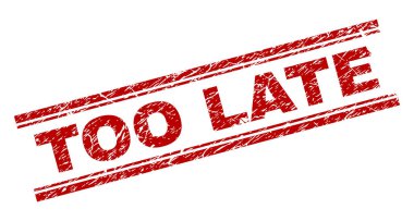 Çok geç damga mühür grunge dokulu