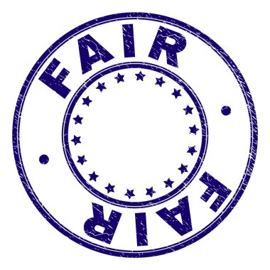 Grunge adil yuvarlak damga mühür dokulu