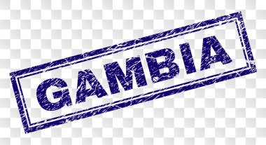 Çizik Gambiya dikdörtgen damgası