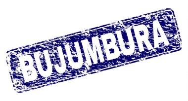 Yuvarlatılmış dikdörtgen damga grunge Bujumbura çerçeveli