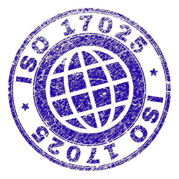 Grunge Texturé ISO 17025 Stamp Seal — Image vectorielle