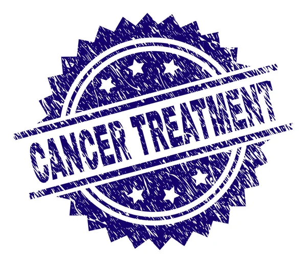 Grunge Textured CANCER TREATMENT Sigillo francobollo — Vettoriale Stock