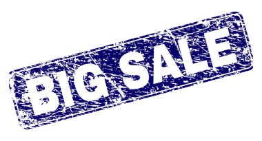 Yuvarlatılmış dikdörtgen damga grunge büyük satış çerçeveli