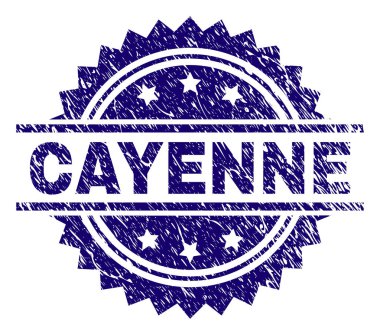 Grunge Cayenne damga mühür dokulu