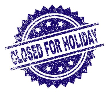 Tatil için kapalı dokulu çizik damga mühür