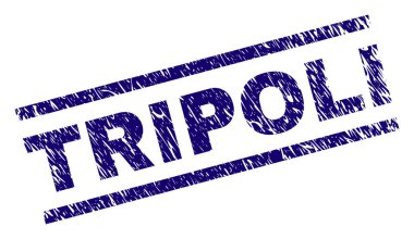 Dokulu Trablus damga mühür çizik