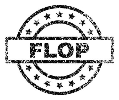 Çizik dokulu Flop damga mühür