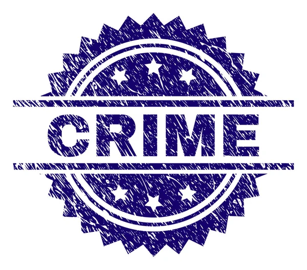 凸起的纹理犯罪印章 — 图库矢量图片