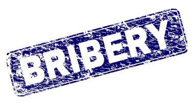 Yuvarlatılmış dikdörtgen damga grunge rüşvet çerçeveli