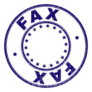 Grunge Faks damga mühür yuvarlak dokulu