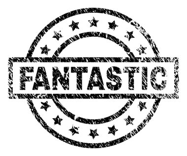 Dokulu fantastik damga mühür çizik