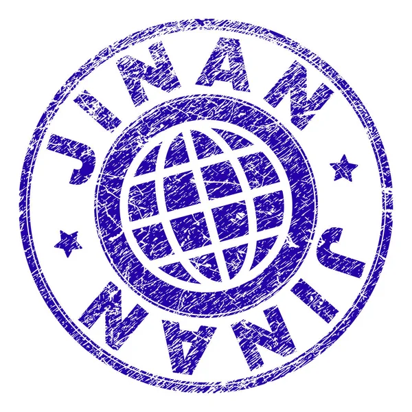 Grunge Sigillo francobollo JINAN strutturato — Vettoriale Stock