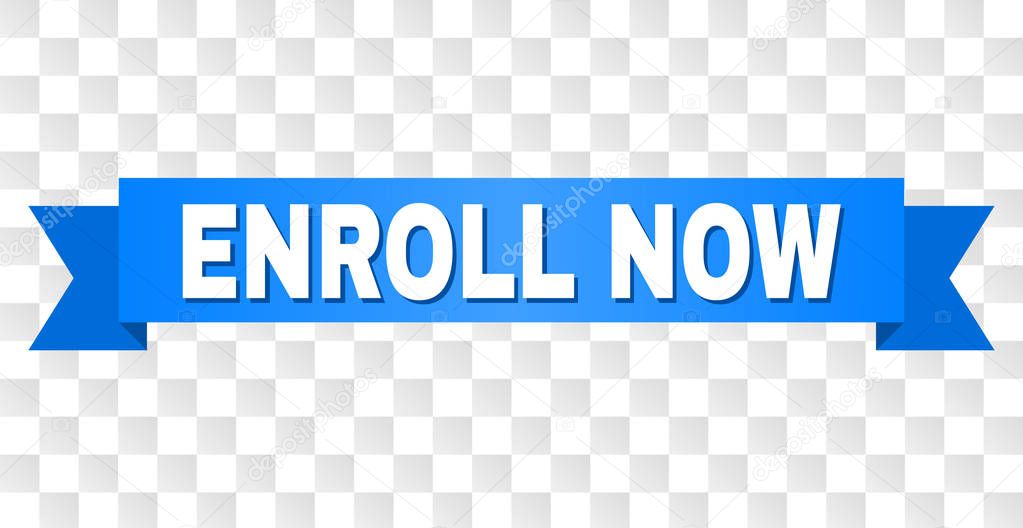 Blue Ribbon with ENROLL NOW Title