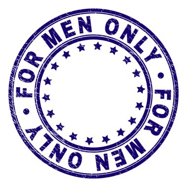 Erkekler sadece yuvarlak damga mühür için dokulu çizik