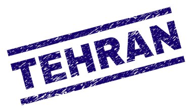 Grunge Tehran damga mühür dokulu