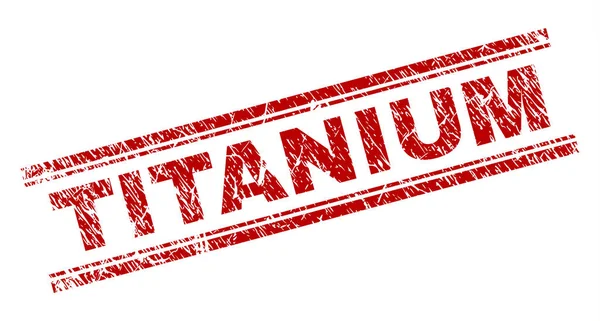 Sello de sello de TITANIO texturizado rayado — Vector de stock
