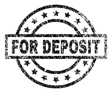 Mevduat damga mühür için dokulu grunge