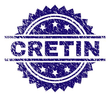 Dokulu aptal damga mühür çizik