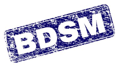 Yuvarlatılmış dikdörtgen damga grunge Bdsm çerçeveli